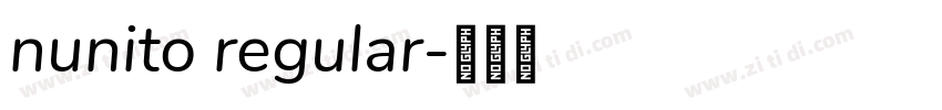 nunito regular字体转换